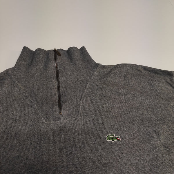 Lacoste Vintage 3/4 Zip Sweater XXL #8548