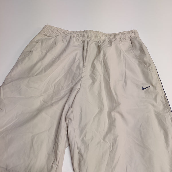 Nike Trackpants Vintage Beige L Nylon Stoff aus Regenjacke #9103