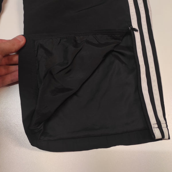 Adidas Vintage Trackpants S baggy nylon stoff aus Regenjacke #8074