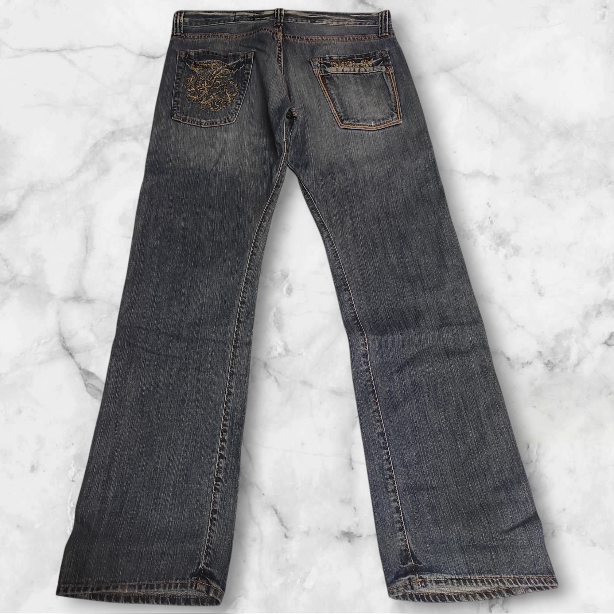 Replay Vintage Dragon Baggy Jeans L #9401