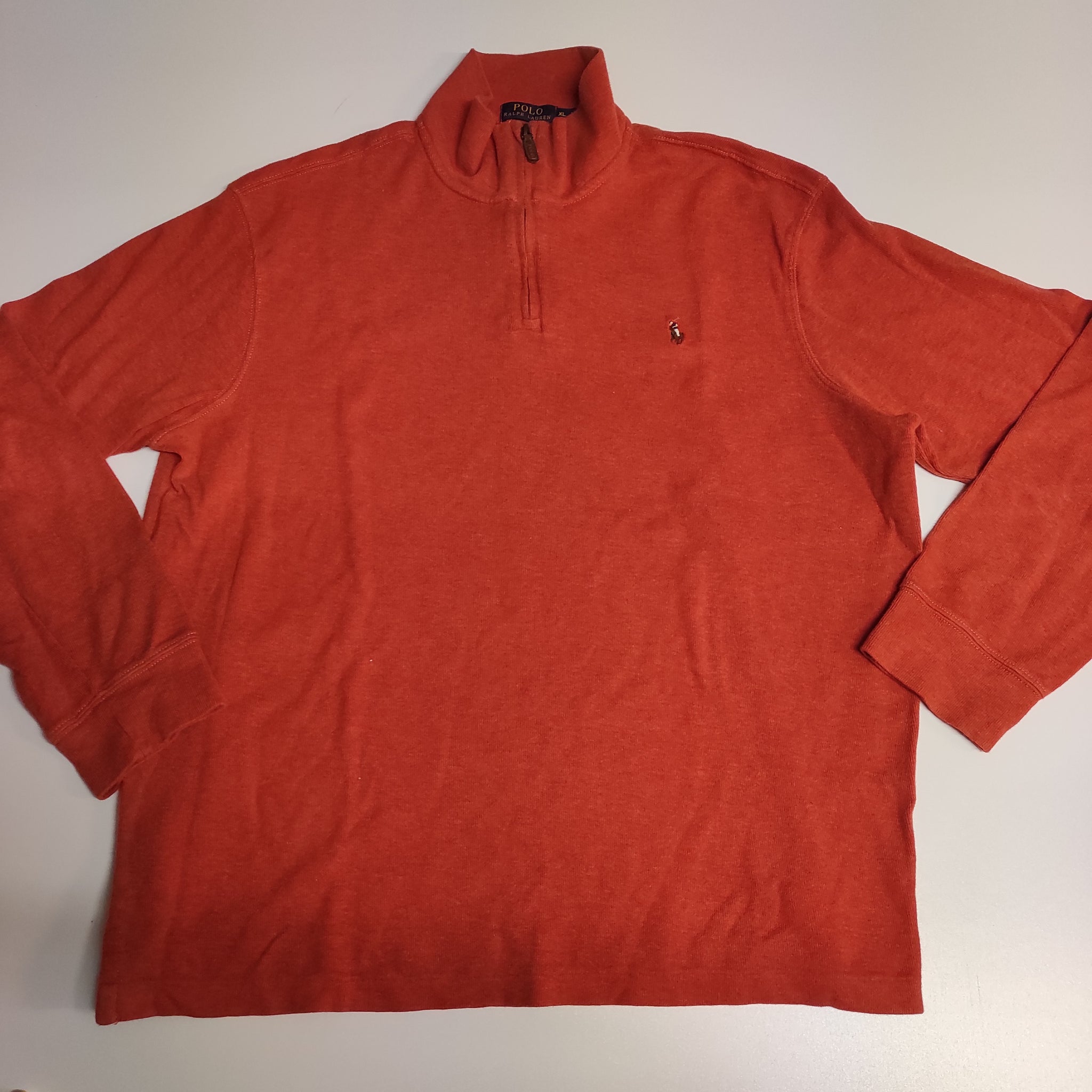 Ralph Lauren Vintage 3/4 Zip Pullover XL #8578