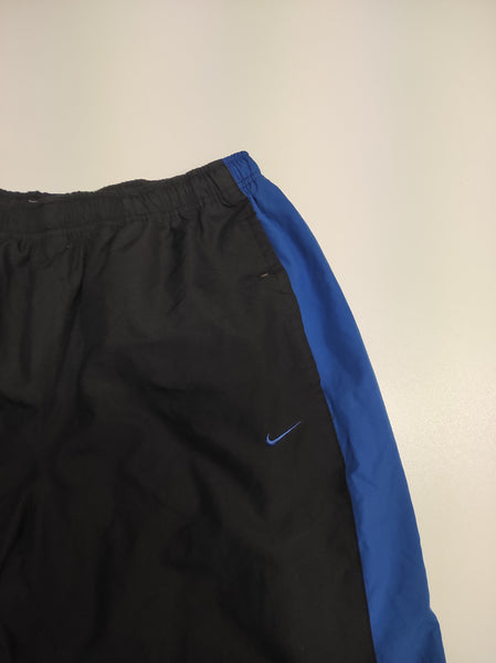 Nike Trackpants Vintage Baggy Nylon stoff aus Regenjacke Blue stripes #9847 (Gr XL Fit M - L)