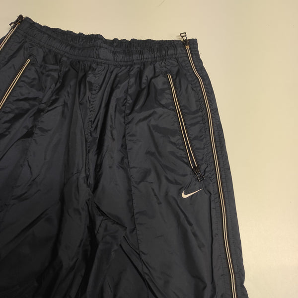 Nike Trackpants Vintage M Reflective Baggy Nylon Stoff aus Regenjacke #8502