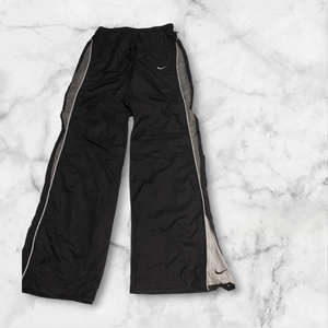 Nike Trackpants Vintage L Baggy Nylon Stoff aus Regenjacke #1144