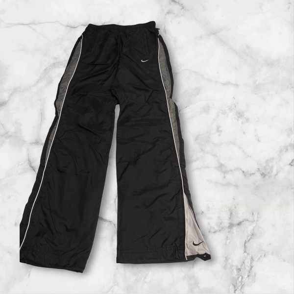 Nike Trackpants Vintage L Baggy Nylon Stoff aus Regenjacke #1144