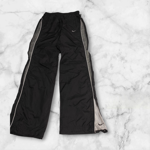 Nike Trackpants Vintage L Baggy Nylon Stoff aus Regenjacke #1144