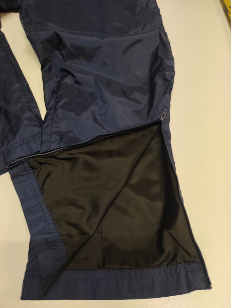 Adidas Vintage Trackpants M Full Navy Stoff aus Regenjacke #9593