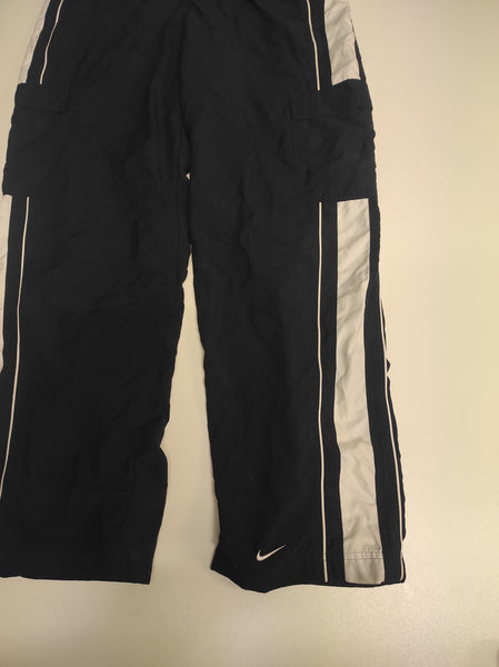 Nike Trackpants Vintage Baggy M Nylon Stoff aus Regenjacke #9177 Reflective