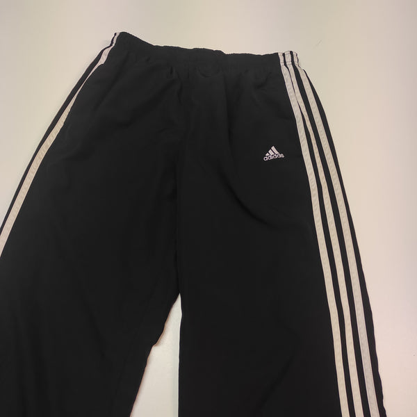 Adidas Vintage Trackpants S baggy nylon stoff aus Regenjacke #8074