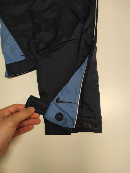 Nike Trackpants Vintage Baggy XS Reflective nylon stoff aus Regenjacke #1223