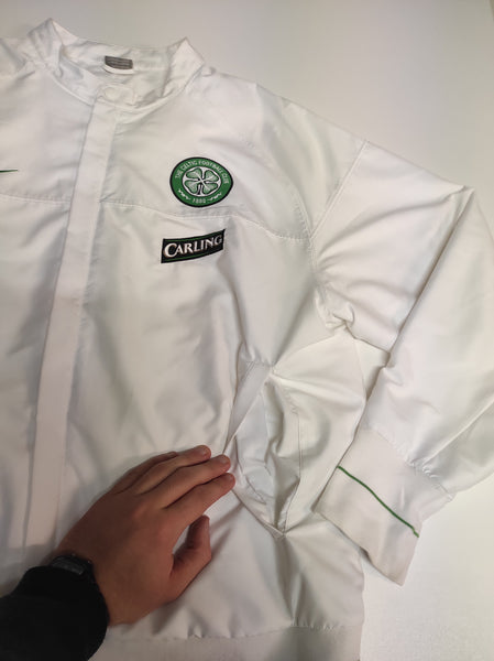 Nike x Celtic Glasgow Vintage White Trackjacket L #9577