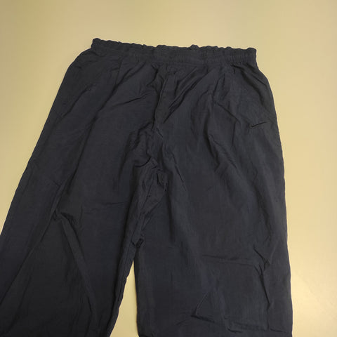 Nike Trackpants Vintage L full Navy Nylon Stoff aus Regenjacke #8492