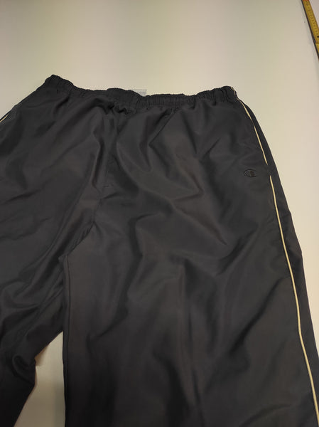 Champion Vintage Trackpants M Reflective Baggy nylon Stoff aus Regenjacke #9620