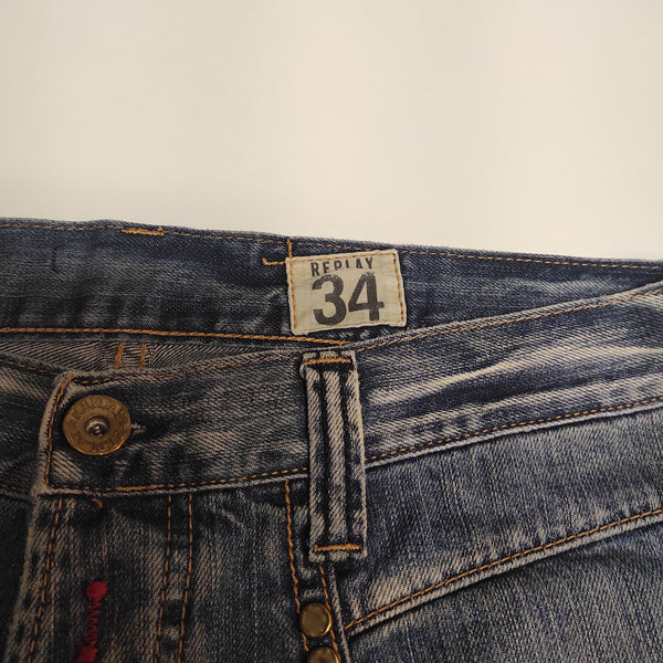 Replay Vintage Dragon Baggy Jeans L #9401