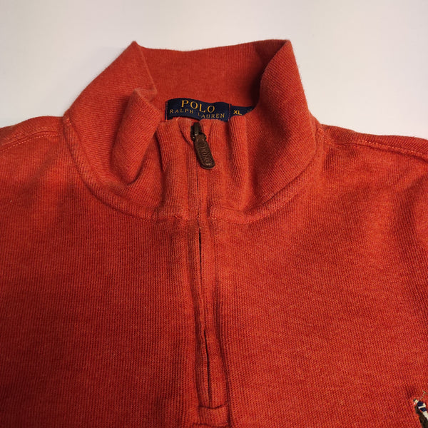 Ralph Lauren Vintage 3/4 Zip Pullover XL #8578