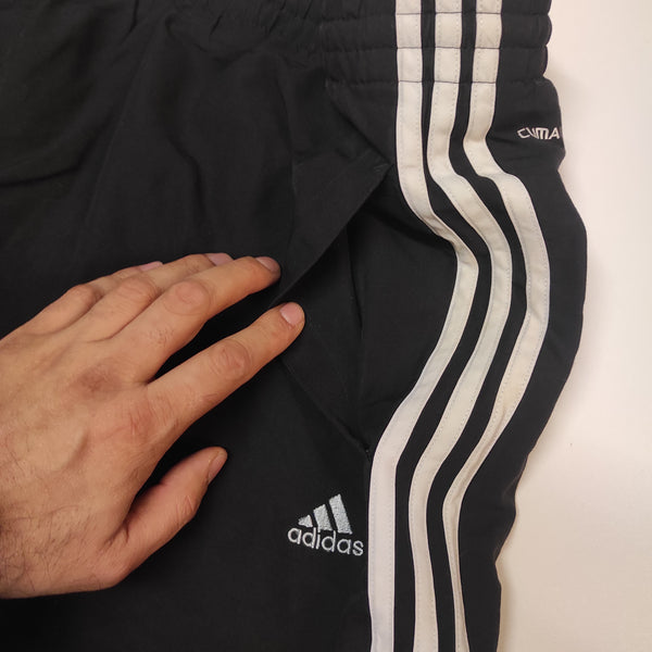 Adidas Vintage Trackpants Baggy Nylon Stoff aus Regenjacke XL #8777