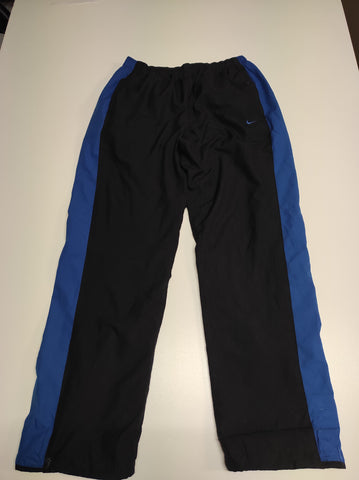 Nike Trackpants Vintage Baggy Nylon stoff aus Regenjacke Blue stripes #9847 (Gr XL Fit M - L)