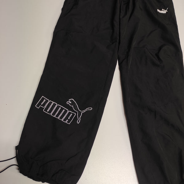 Puma Vintage Trackpants Baggy M Nylon Stoff aus Regenjacke #8523