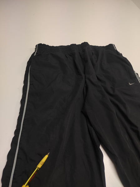 Nike Trackpants M Vintage Baggy Reflective Nylon Stoff aus Regenjacke #622