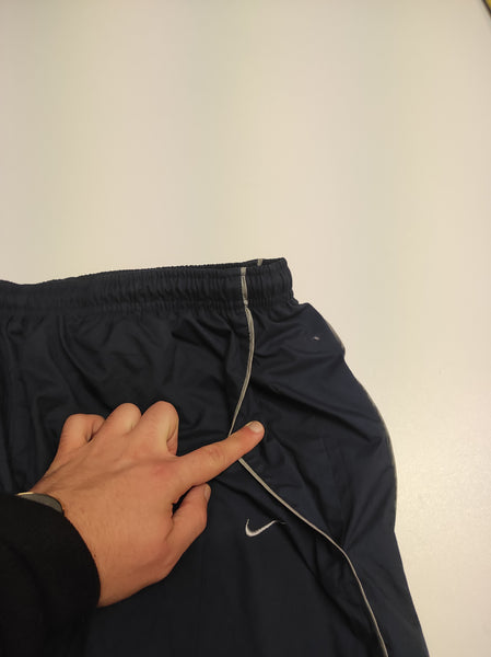Nike Trackpants M - L Vintage Baggy Reflective nylon Stoff aus Regenjacke #1147
