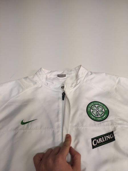 Nike x Celtic Glasgow Vintage White Trackjacket L #9577