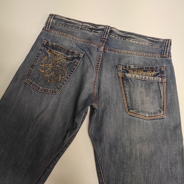 Replay Vintage Dragon Baggy Jeans L #9401