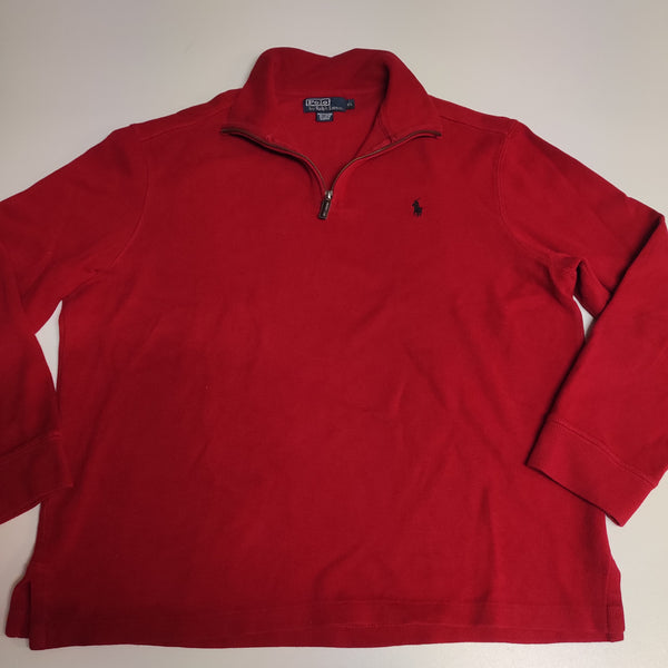 Ralph Lauren Vintage 3/4 Zip jacke XL#8580