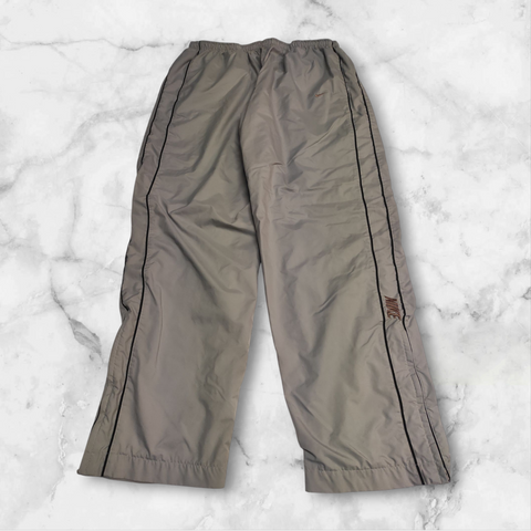 Nike Trackpants Vintage baggy Nylon Stoff aus Regenjacke L #1162